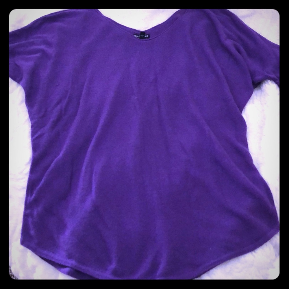 Oversized dolman sleeve sweater